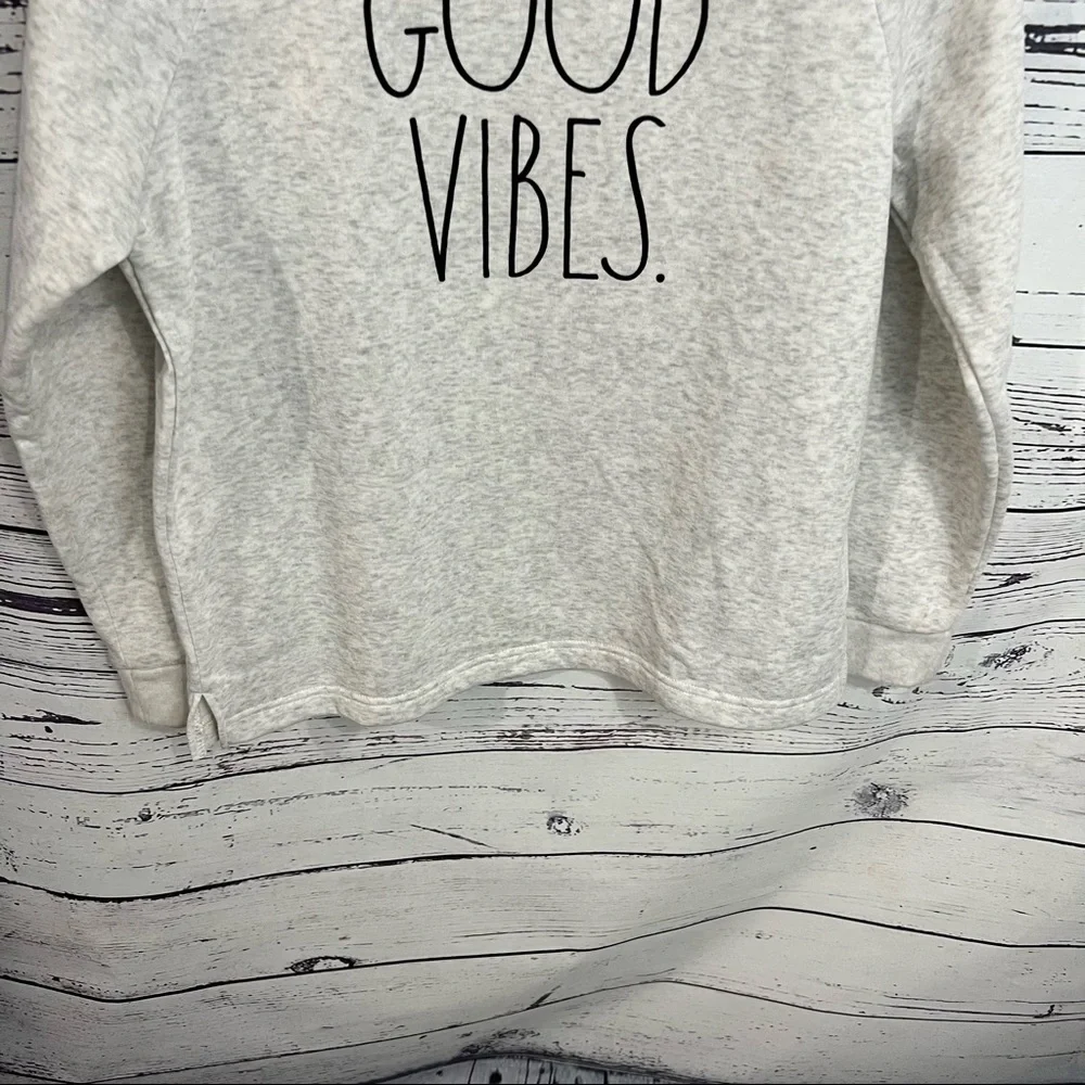 Rae Dunn Good Vibes Crewneck Sweatshirt large womens - Picture 4 of 6
